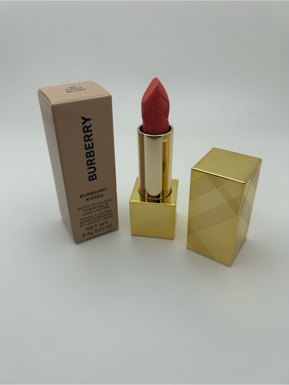 Burberry Satin Lipstick - Dusty Rose Pink- Shade 28 First Blush
